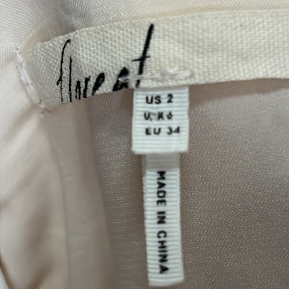 Anthropologie Floreat Manon Ivory Lace Sleeveless A-Line Dress Size 2 - Picture 3 of 13